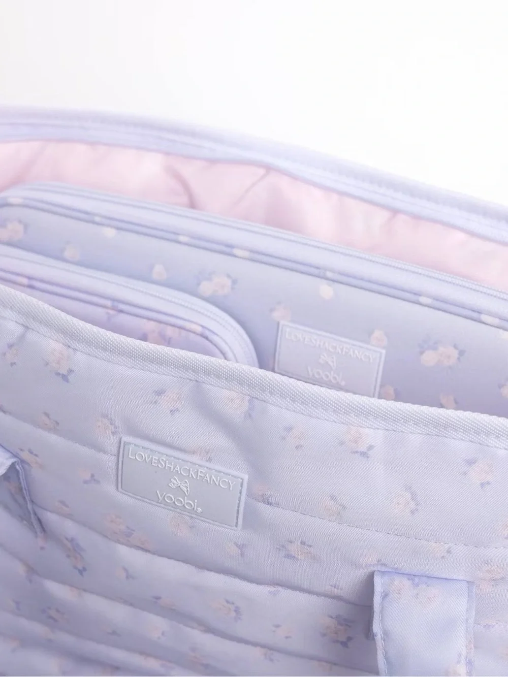 LoveShackFancy x Target - Yoobi Everblooming Rosettes Ditsy Quilted Tote Bag
